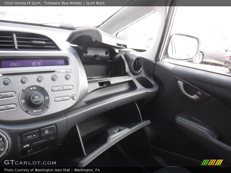 Tidewater Blue Metallic / Sport Black 2010 Honda Fit Sport