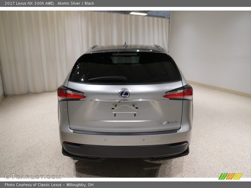 Atomic Silver / Black 2017 Lexus NX 300h AWD