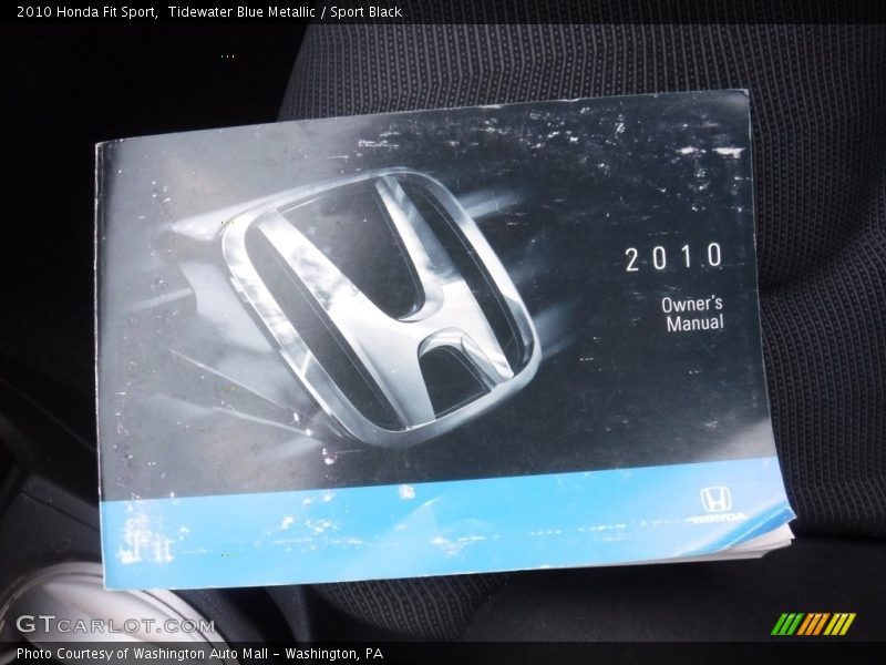 Tidewater Blue Metallic / Sport Black 2010 Honda Fit Sport