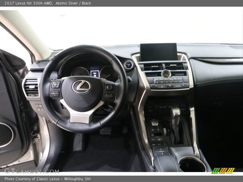Atomic Silver / Black 2017 Lexus NX 300h AWD