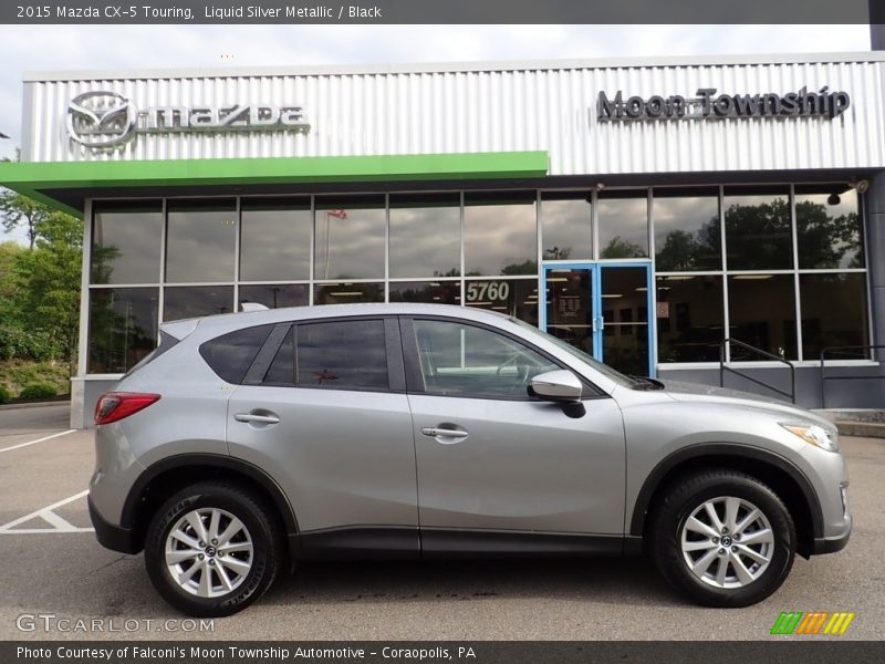 Liquid Silver Metallic / Black 2015 Mazda CX-5 Touring