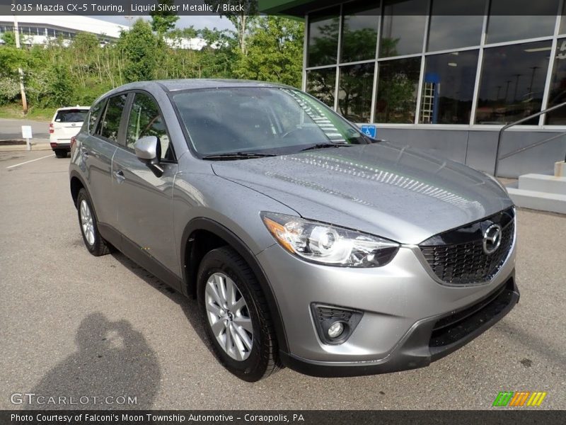 Liquid Silver Metallic / Black 2015 Mazda CX-5 Touring