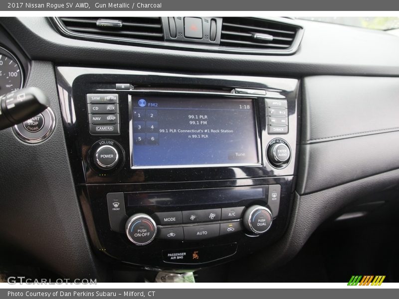 Gun Metallic / Charcoal 2017 Nissan Rogue SV AWD