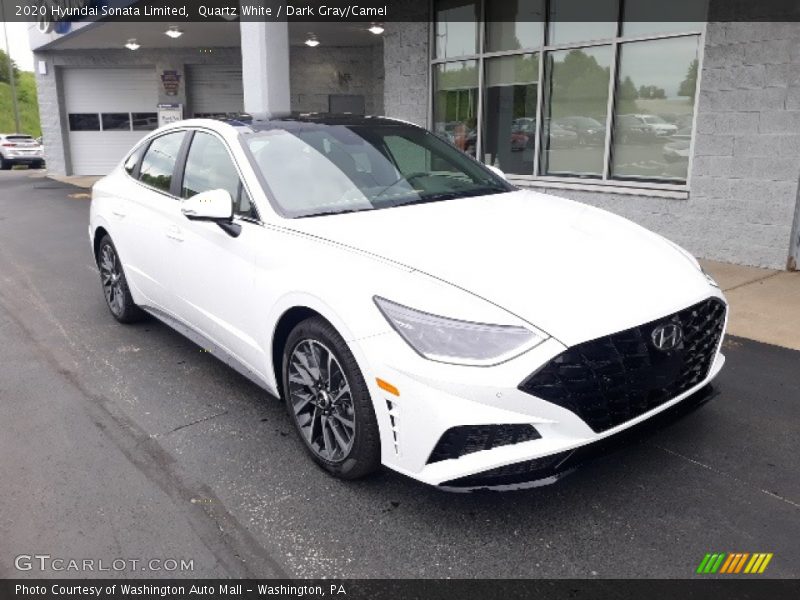 Quartz White / Dark Gray/Camel 2020 Hyundai Sonata Limited