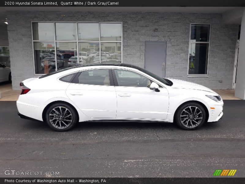 Quartz White / Dark Gray/Camel 2020 Hyundai Sonata Limited