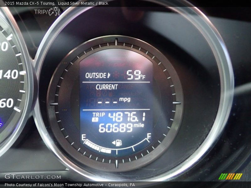Liquid Silver Metallic / Black 2015 Mazda CX-5 Touring