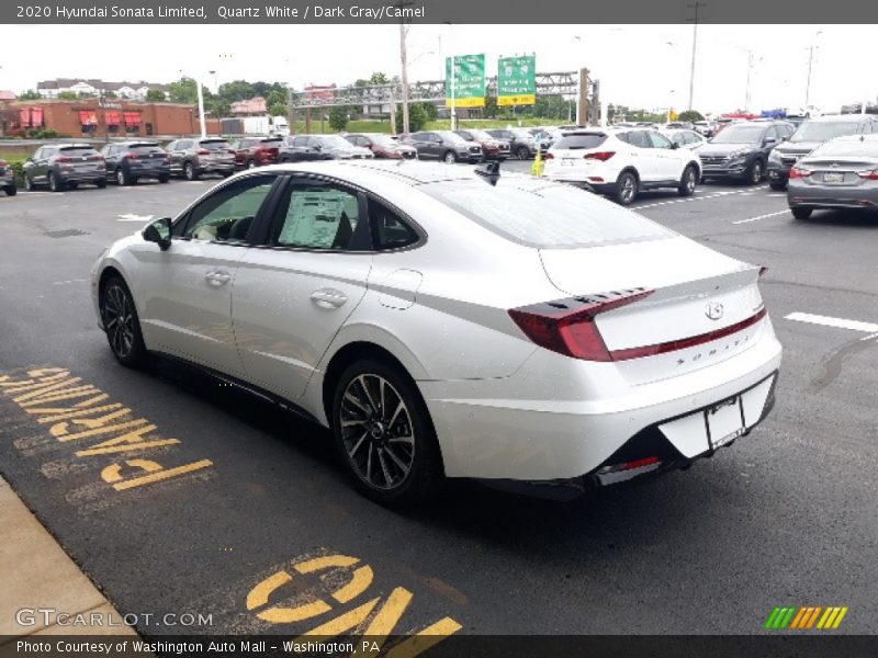 Quartz White / Dark Gray/Camel 2020 Hyundai Sonata Limited