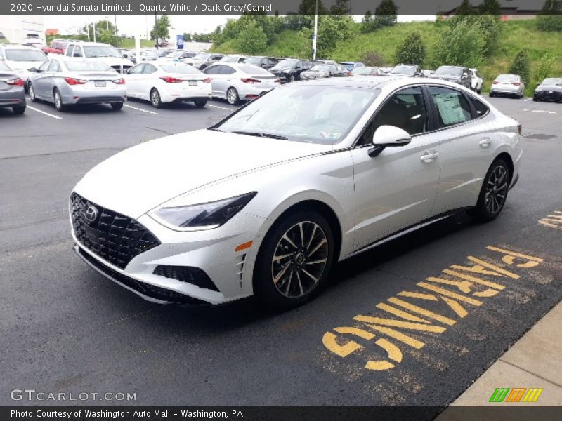 Quartz White / Dark Gray/Camel 2020 Hyundai Sonata Limited