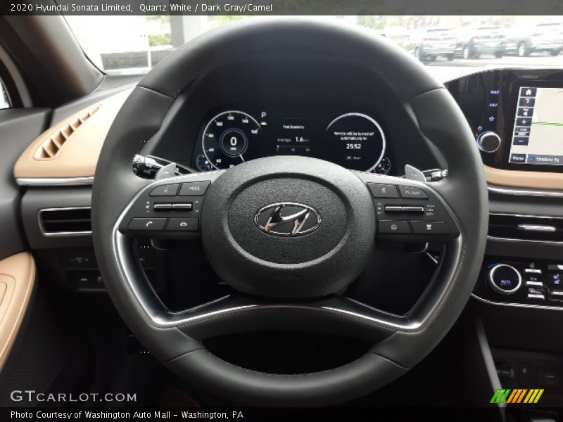 Quartz White / Dark Gray/Camel 2020 Hyundai Sonata Limited