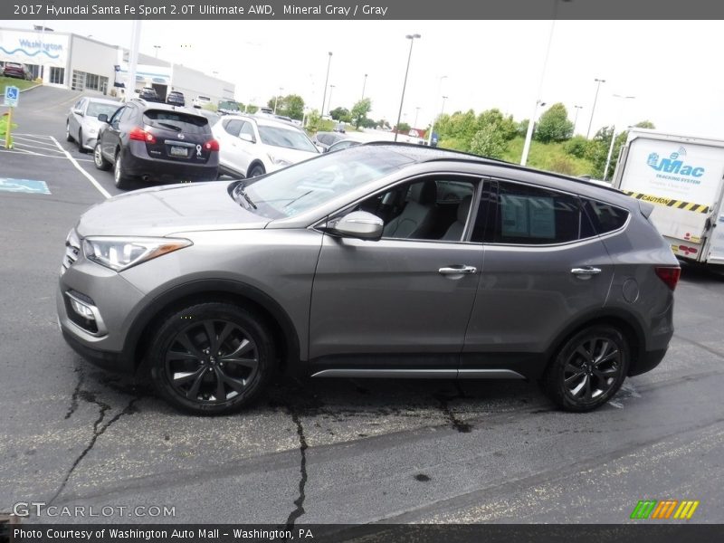 Mineral Gray / Gray 2017 Hyundai Santa Fe Sport 2.0T Ulitimate AWD