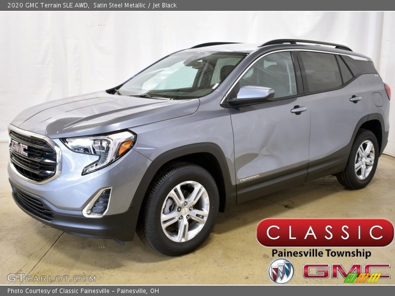 Satin Steel Metallic / Jet Black 2020 GMC Terrain SLE AWD
