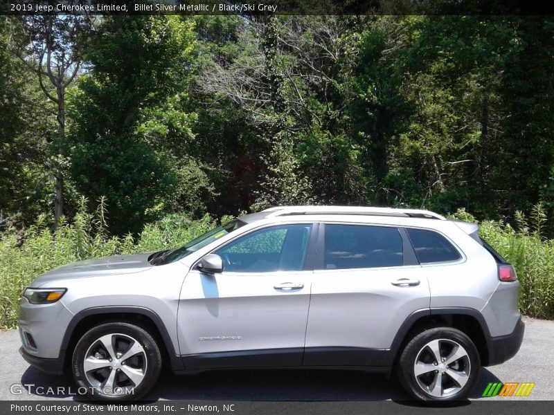 Billet Silver Metallic / Black/Ski Grey 2019 Jeep Cherokee Limited