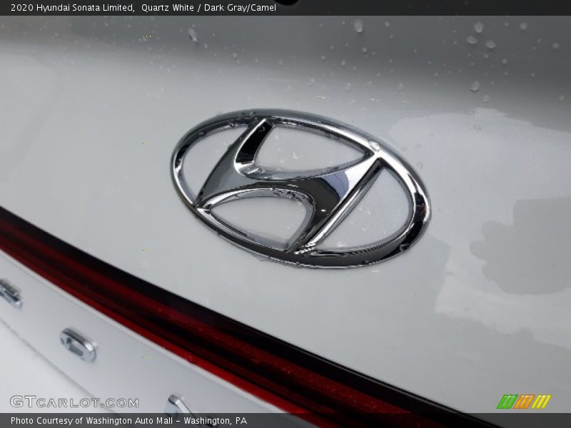 Quartz White / Dark Gray/Camel 2020 Hyundai Sonata Limited