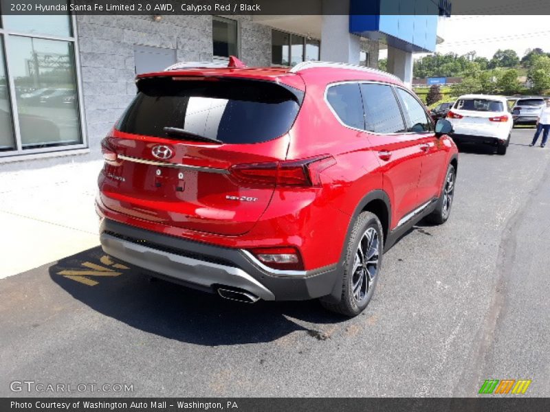 Calypso Red / Black 2020 Hyundai Santa Fe Limited 2.0 AWD