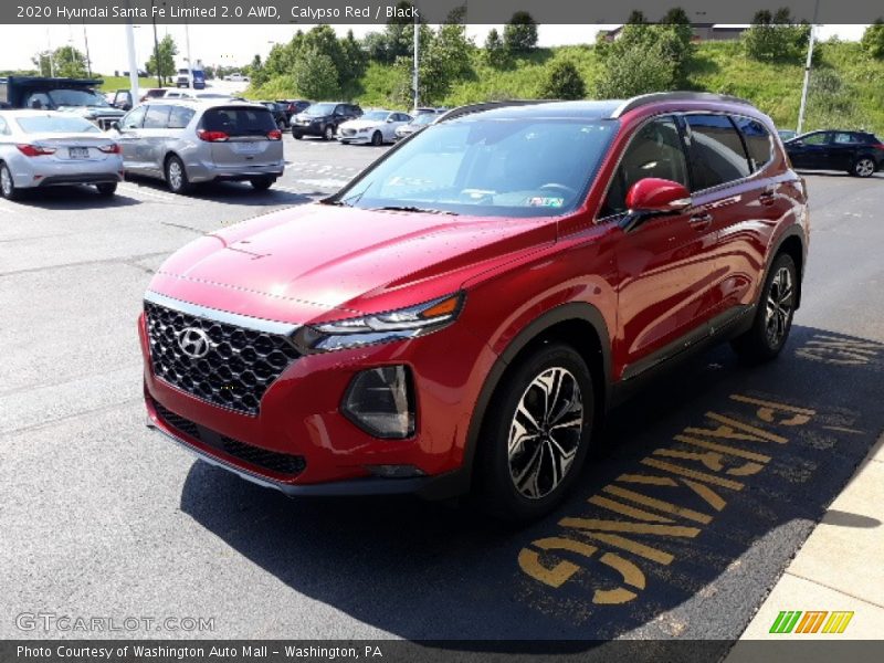 Calypso Red / Black 2020 Hyundai Santa Fe Limited 2.0 AWD