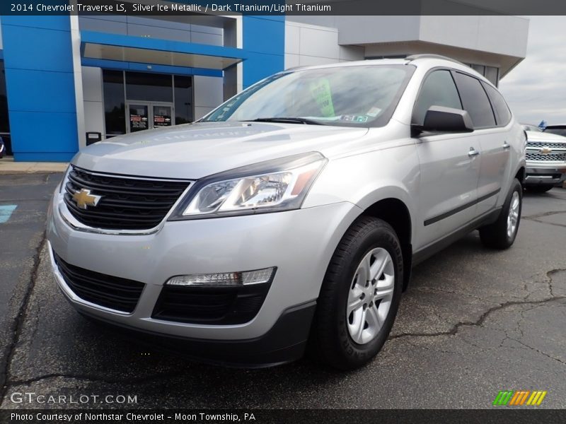 Silver Ice Metallic / Dark Titanium/Light Titanium 2014 Chevrolet Traverse LS