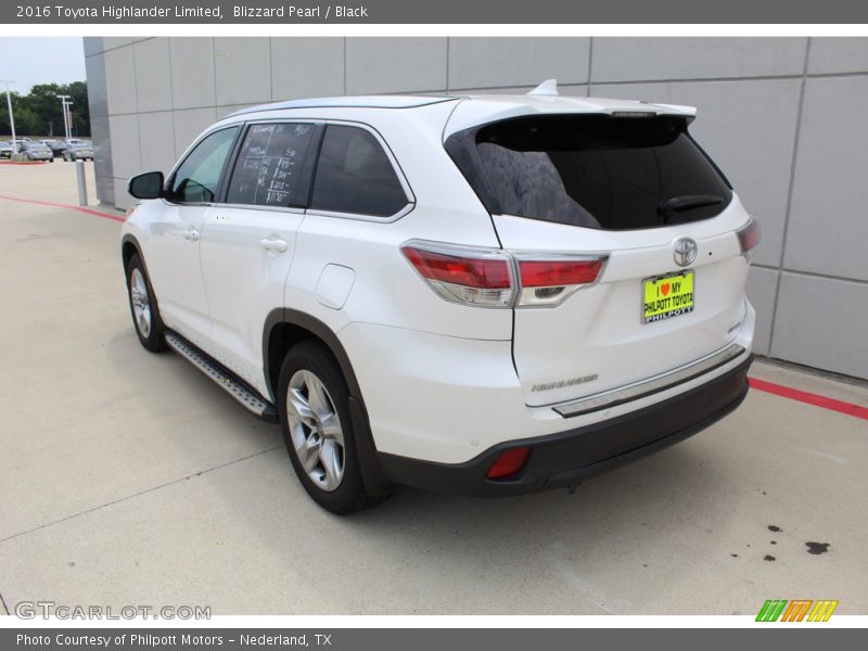 Blizzard Pearl / Black 2016 Toyota Highlander Limited