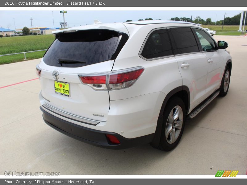 Blizzard Pearl / Black 2016 Toyota Highlander Limited