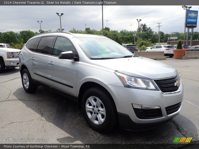 Silver Ice Metallic / Dark Titanium/Light Titanium 2014 Chevrolet Traverse LS