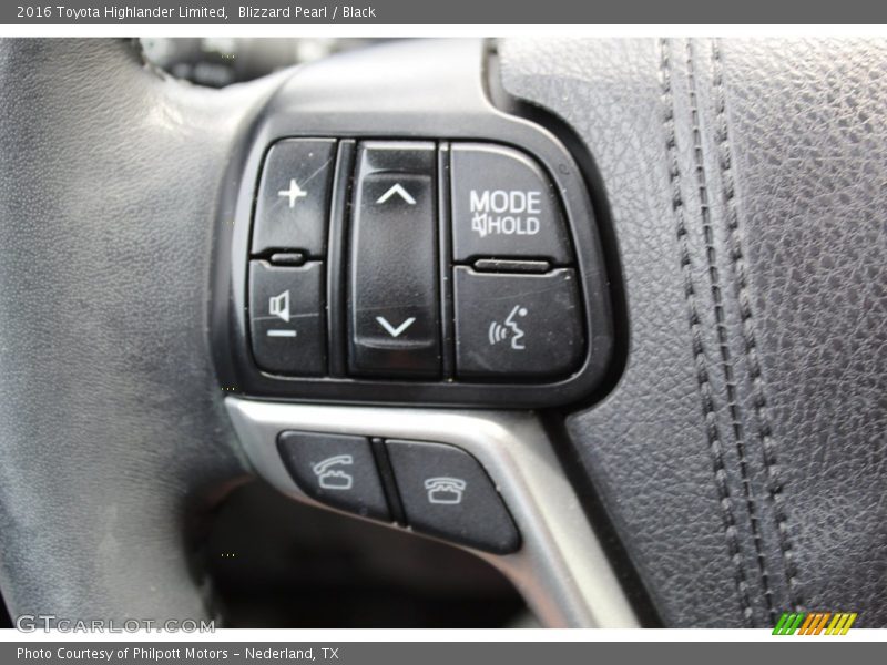Blizzard Pearl / Black 2016 Toyota Highlander Limited