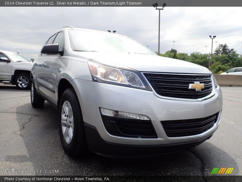 Silver Ice Metallic / Dark Titanium/Light Titanium 2014 Chevrolet Traverse LS