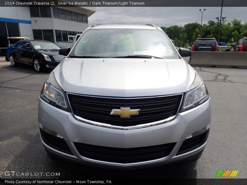 Silver Ice Metallic / Dark Titanium/Light Titanium 2014 Chevrolet Traverse LS