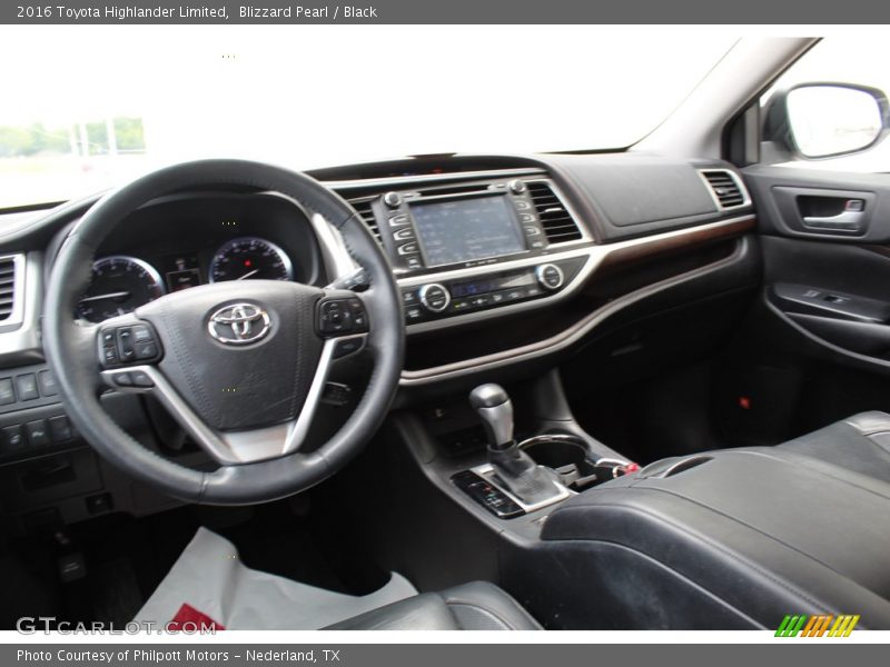 Blizzard Pearl / Black 2016 Toyota Highlander Limited