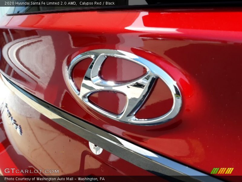 Calypso Red / Black 2020 Hyundai Santa Fe Limited 2.0 AWD