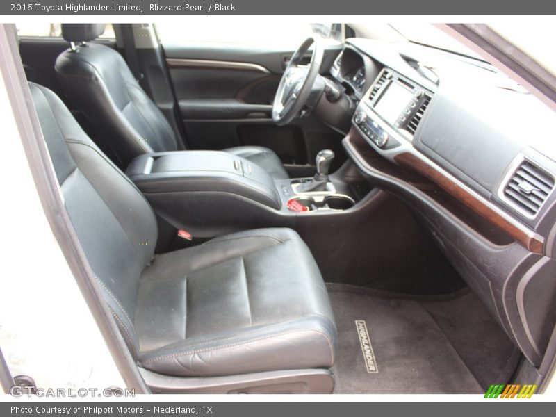 Blizzard Pearl / Black 2016 Toyota Highlander Limited
