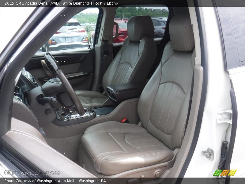 White Diamond Tricoat / Ebony 2015 GMC Acadia Denali AWD