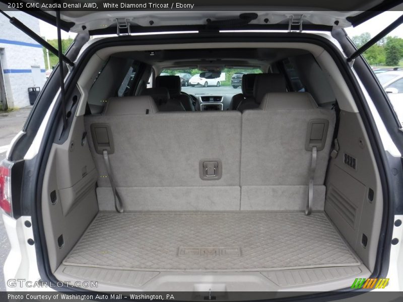 White Diamond Tricoat / Ebony 2015 GMC Acadia Denali AWD