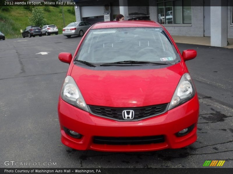 Milano Red / Black 2012 Honda Fit Sport