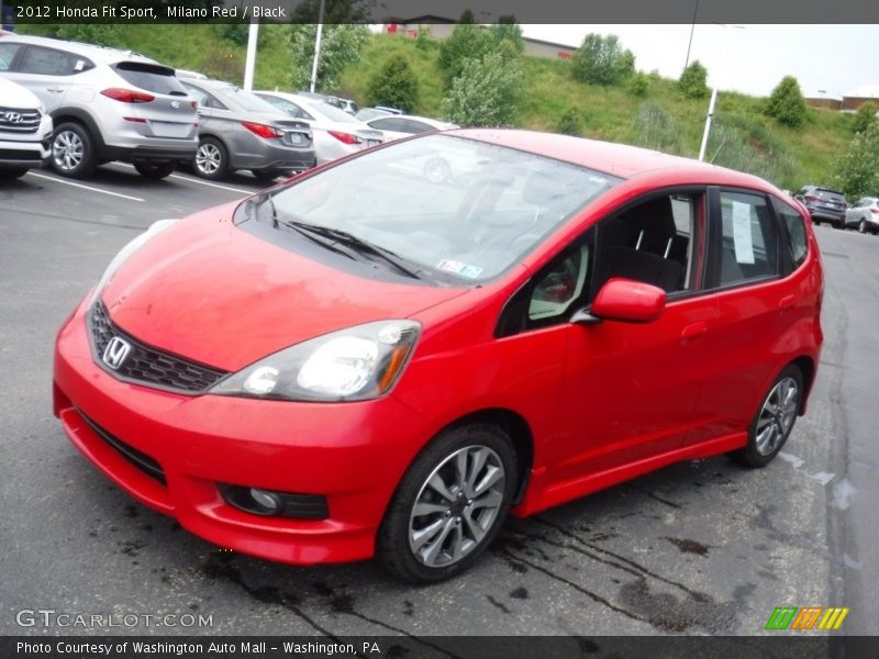 Milano Red / Black 2012 Honda Fit Sport