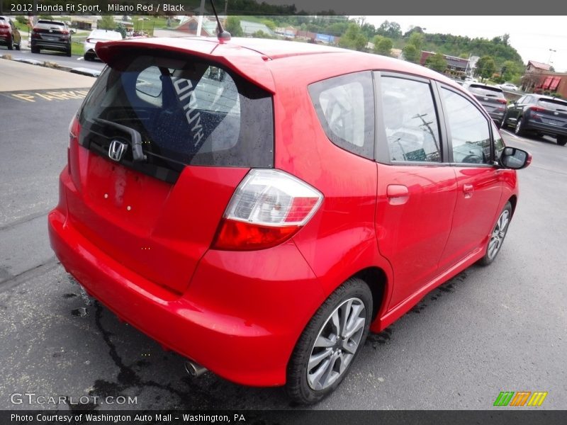 Milano Red / Black 2012 Honda Fit Sport