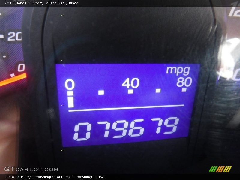 Milano Red / Black 2012 Honda Fit Sport