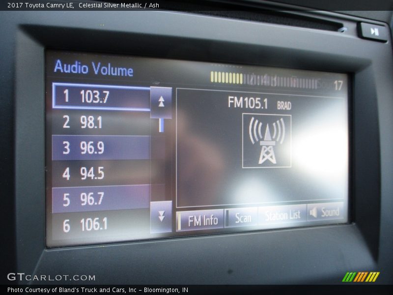 Celestial Silver Metallic / Ash 2017 Toyota Camry LE