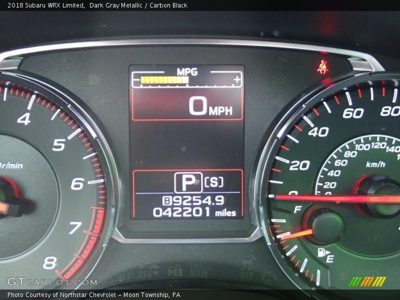Dark Gray Metallic / Carbon Black 2018 Subaru WRX Limited