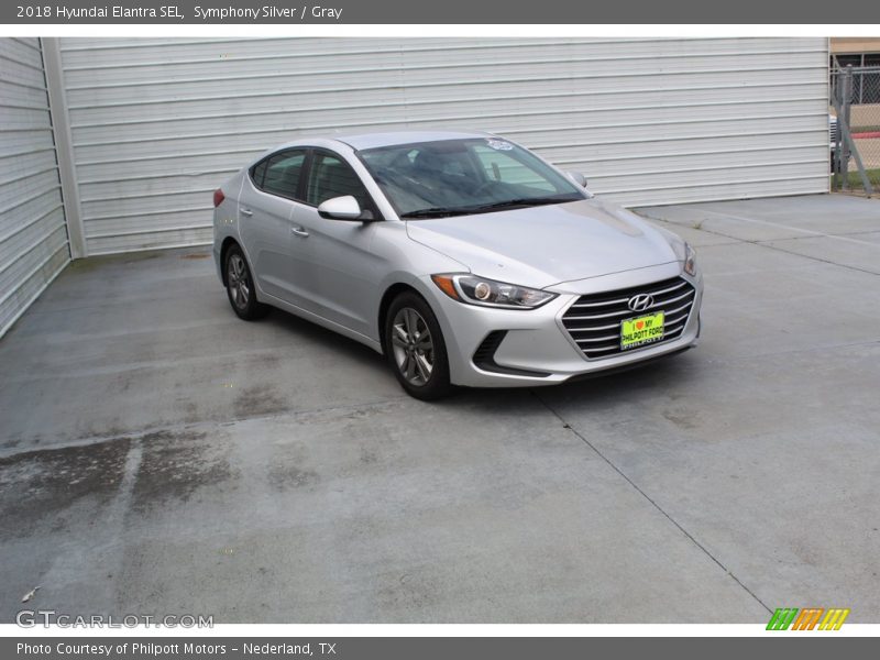 Symphony Silver / Gray 2018 Hyundai Elantra SEL