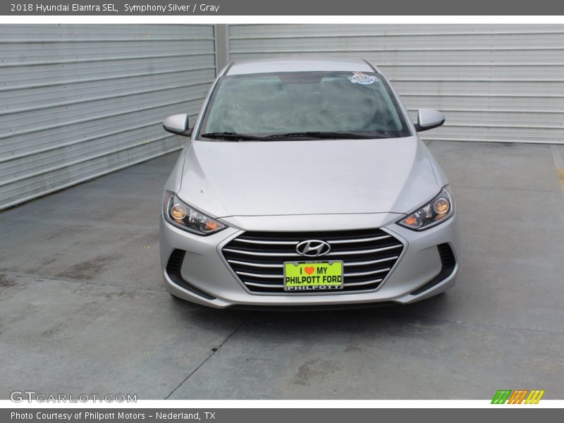 Symphony Silver / Gray 2018 Hyundai Elantra SEL