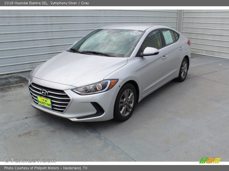 Symphony Silver / Gray 2018 Hyundai Elantra SEL