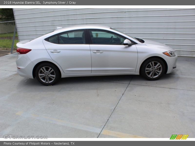Symphony Silver / Gray 2018 Hyundai Elantra SEL