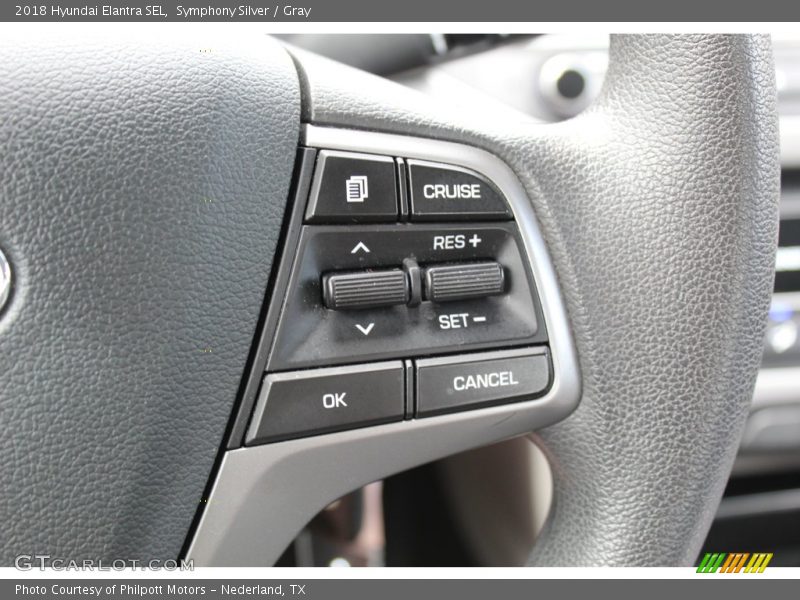 Symphony Silver / Gray 2018 Hyundai Elantra SEL