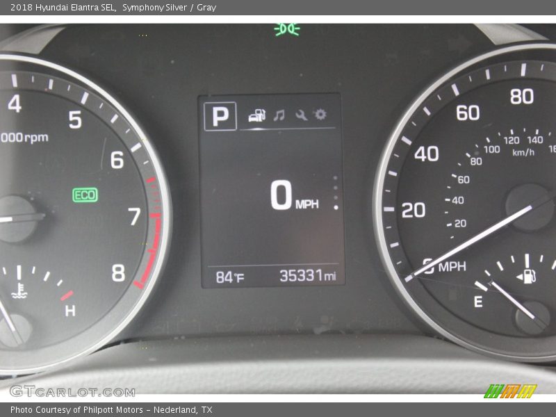 Symphony Silver / Gray 2018 Hyundai Elantra SEL