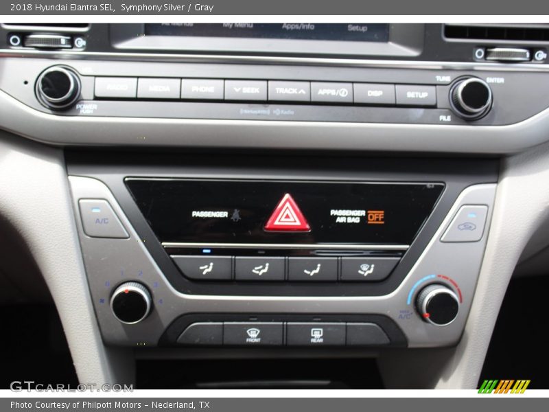 Symphony Silver / Gray 2018 Hyundai Elantra SEL