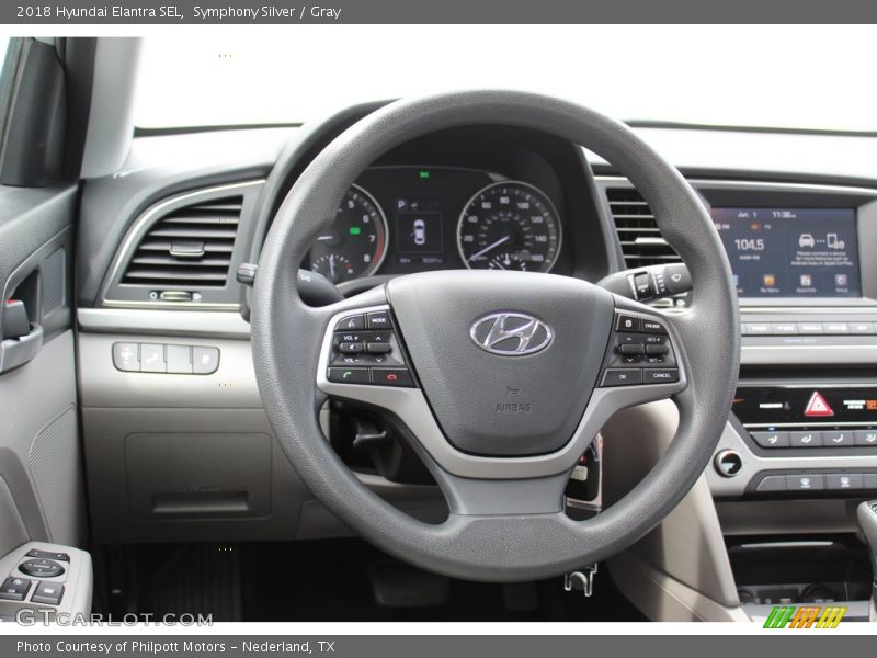 Symphony Silver / Gray 2018 Hyundai Elantra SEL
