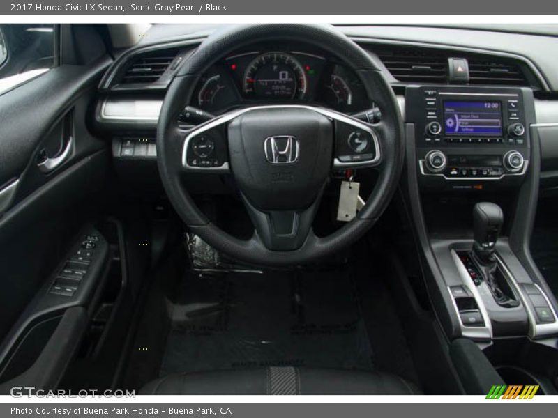 Sonic Gray Pearl / Black 2017 Honda Civic LX Sedan