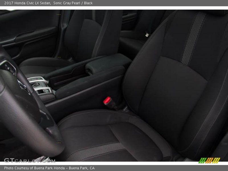 Sonic Gray Pearl / Black 2017 Honda Civic LX Sedan