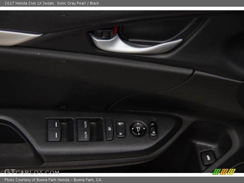 Sonic Gray Pearl / Black 2017 Honda Civic LX Sedan