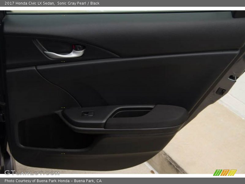 Sonic Gray Pearl / Black 2017 Honda Civic LX Sedan