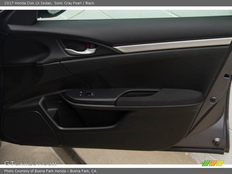 Sonic Gray Pearl / Black 2017 Honda Civic LX Sedan